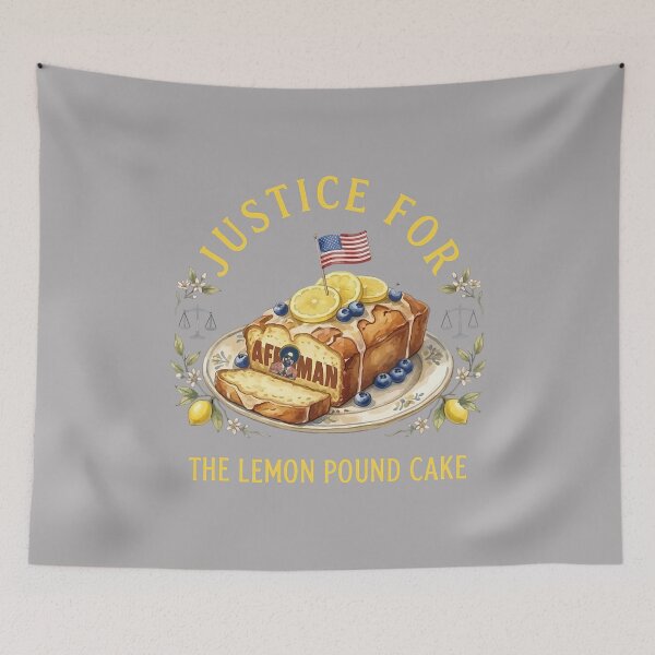 Item preview, Funny Justice for Lemon Pound Cake Afroman US Flag Trendy designed and sold by CriseldaBruning.