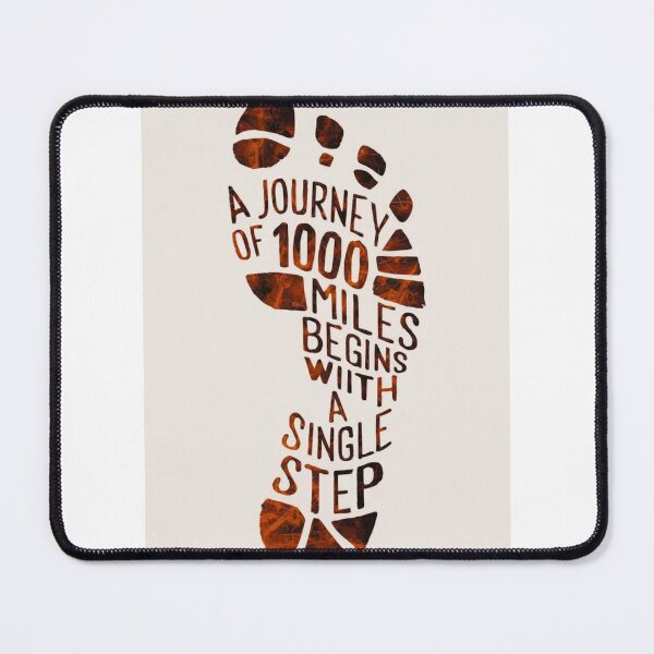 Item preview, Take the First Step – Conquer the Journey! A journey of 100 miles begins with a single step designed and sold by Ulikedigital14.