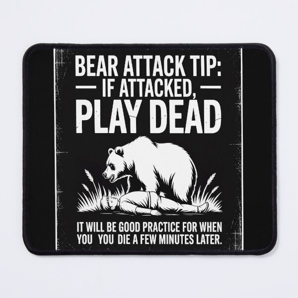 Item preview, Camping Bear Attack Tip Hiking Camper (2) designed and sold by SignaturalGen.