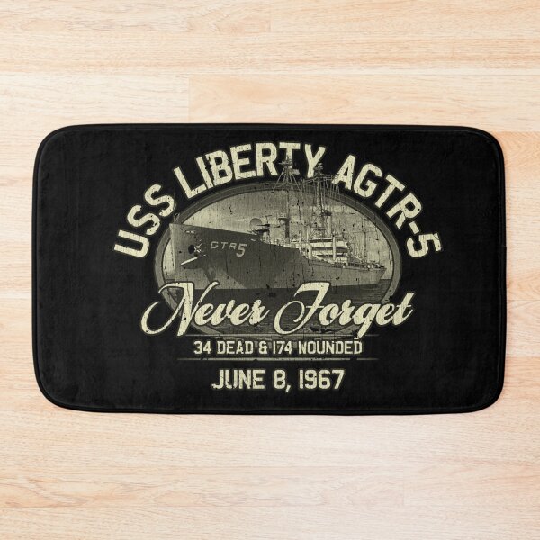 Item preview, USS Liberty AGTR-5 Never Forget Military Memorial Shirt designed and sold by Emberglowo.