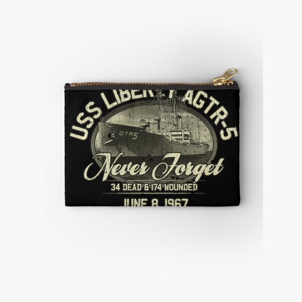 Item preview, USS Liberty AGTR-5 Never Forget Military Memorial Shirt designed and sold by Emberglowo.