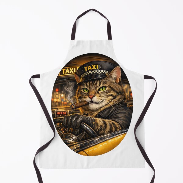 Item preview, ? Cool Taxi Driver Cat with Cigar | Street Boss Kitty | Urban Animal Design designed and sold by Busdriverstore.