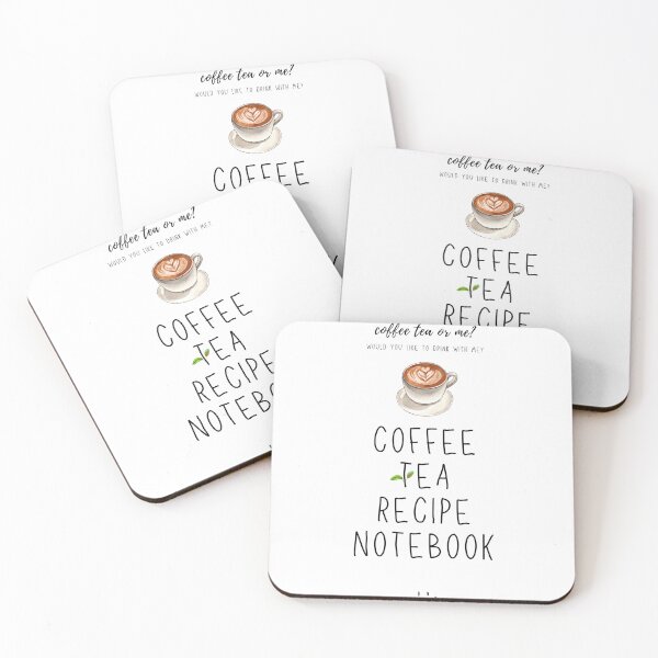 Item preview, coffee tea recipe notebook cover designed and sold by US1st.