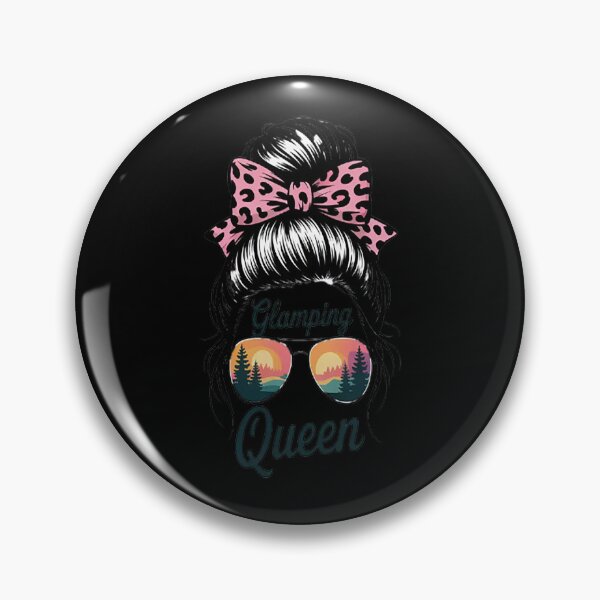 Item preview, Camping Hair Messy Bun Outdoor Glamping Queen designed and sold by SignaturalGen.