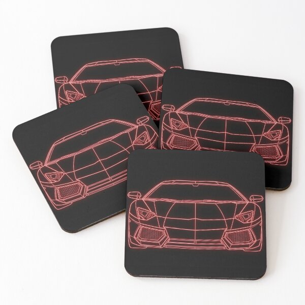Item preview, Iconic Italian V12 Raging Bull Supercar Cyberpunk Outline designed and sold by KeremYurtseven.