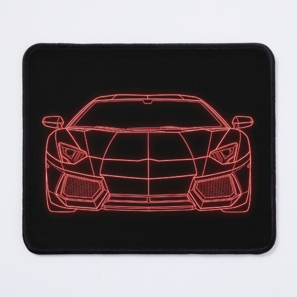 Item preview, Iconic Italian V12 Raging Bull Supercar Cyberpunk Outline designed and sold by KeremYurtseven.
