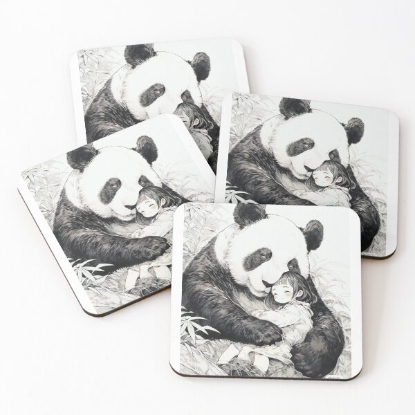 Item preview, Adorable Panda Hugging Baby Girl T-Shirt – Cuteness Overload! Ultra-soft, breathable fabric for all-day comfort  Vibrant, fade-resistant print that lasts through endless washes designed and sold by Ulikedigital14.