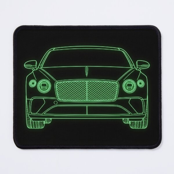 Item preview, British W12 Luxury Grand Tourer Neon Blueprint Design designed and sold by KeremYurtseven.