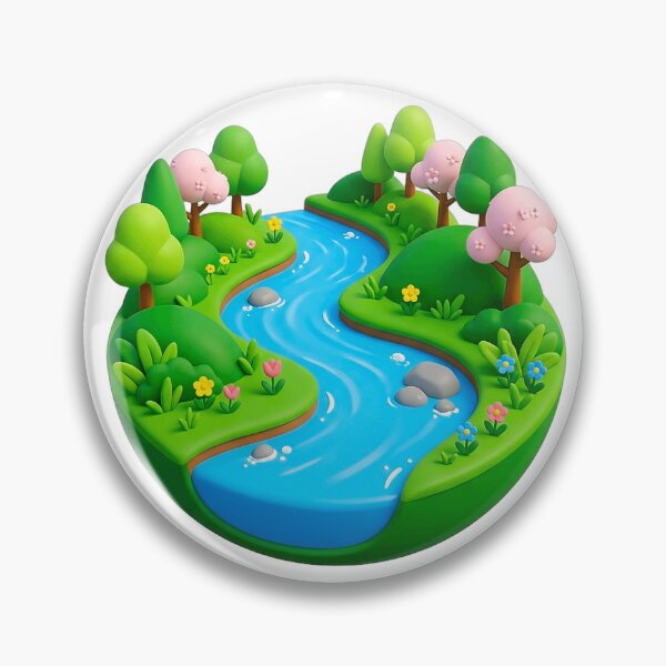 Item preview, HQ Vibrant Spring River 3D Render Art designed and sold by ABArtByAlexST.