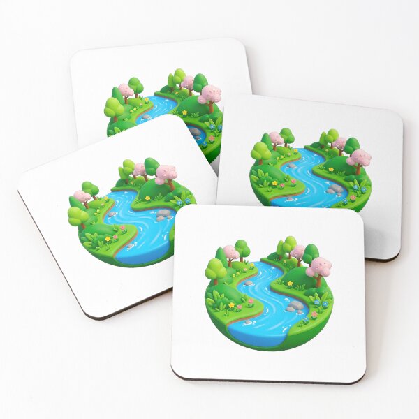 Item preview, HQ Vibrant Spring River 3D Render Art designed and sold by ABArtByAlexST.