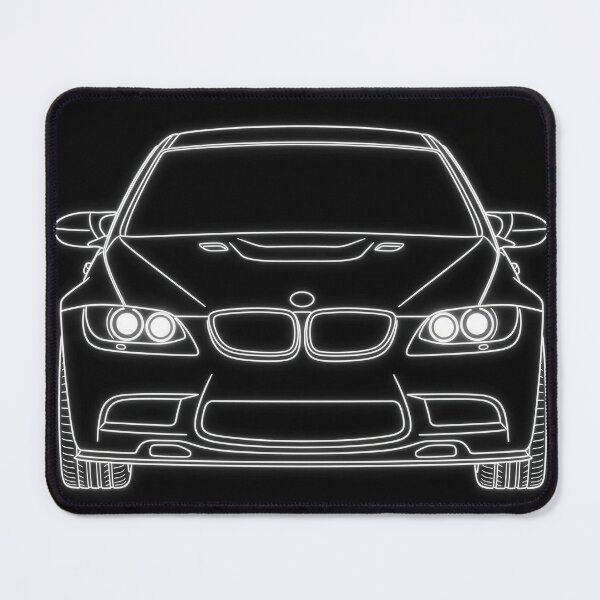 Item preview, High-Revving Bavarian V8 Sport Coupe Glowing Neon Poster designed and sold by KeremYurtseven.