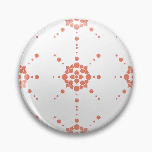 Item preview, Peach Geometry Mandala AOP – Modern Symmetrical Lotus Design designed and sold by SurfaceLab.