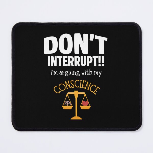 Item preview, Arguing With Conscience - Odd Silly Sayings - Quirky Absurdist Humor designed and sold by ArttMix.
