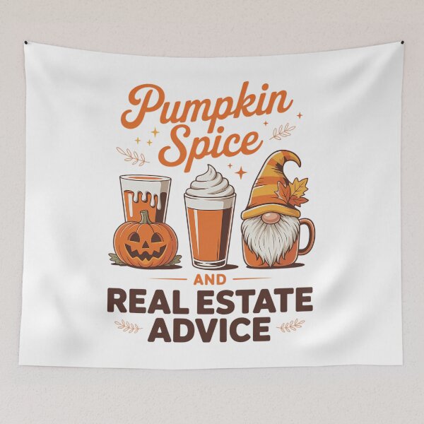 Item preview, Real Estate Halloween Pumpkin Spice And Real Estate Advice designed and sold by Formatage.