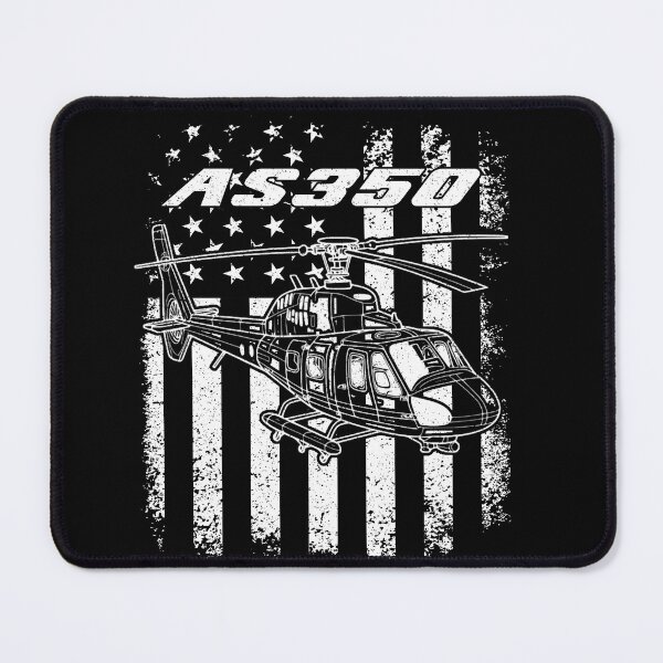 Item preview, AS350 Helicopter American Flag Aviation Shirt designed and sold by Emberglowo.