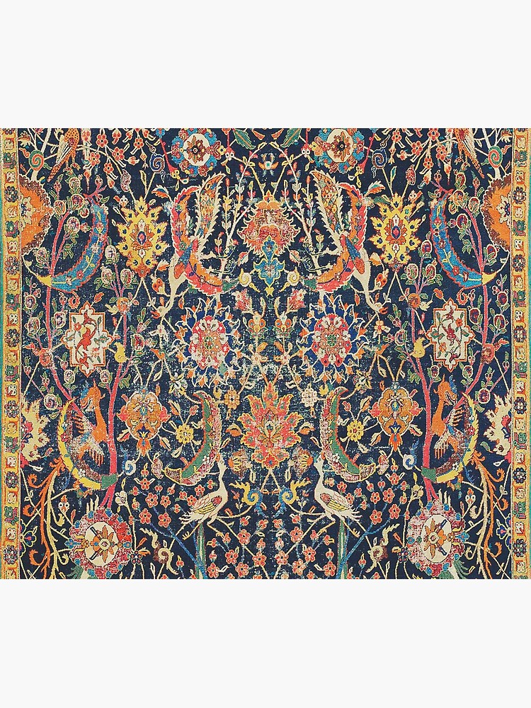 Kirman Vase Carpet Fragment Print by bragova