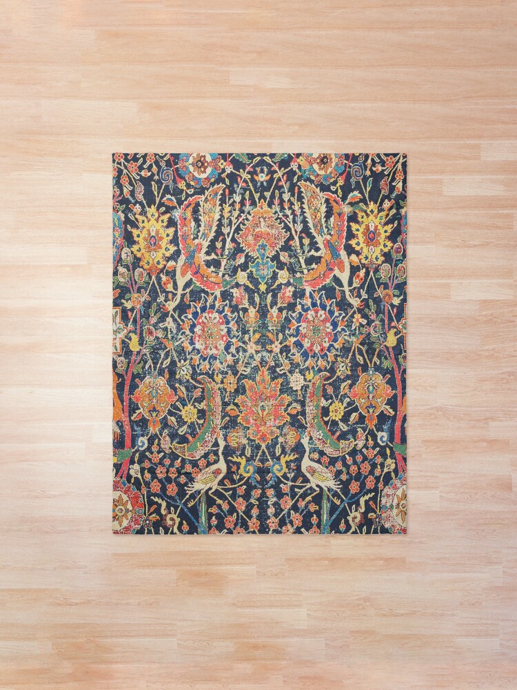 Alternate view of Kirman Vase Carpet Fragment Print Comforter