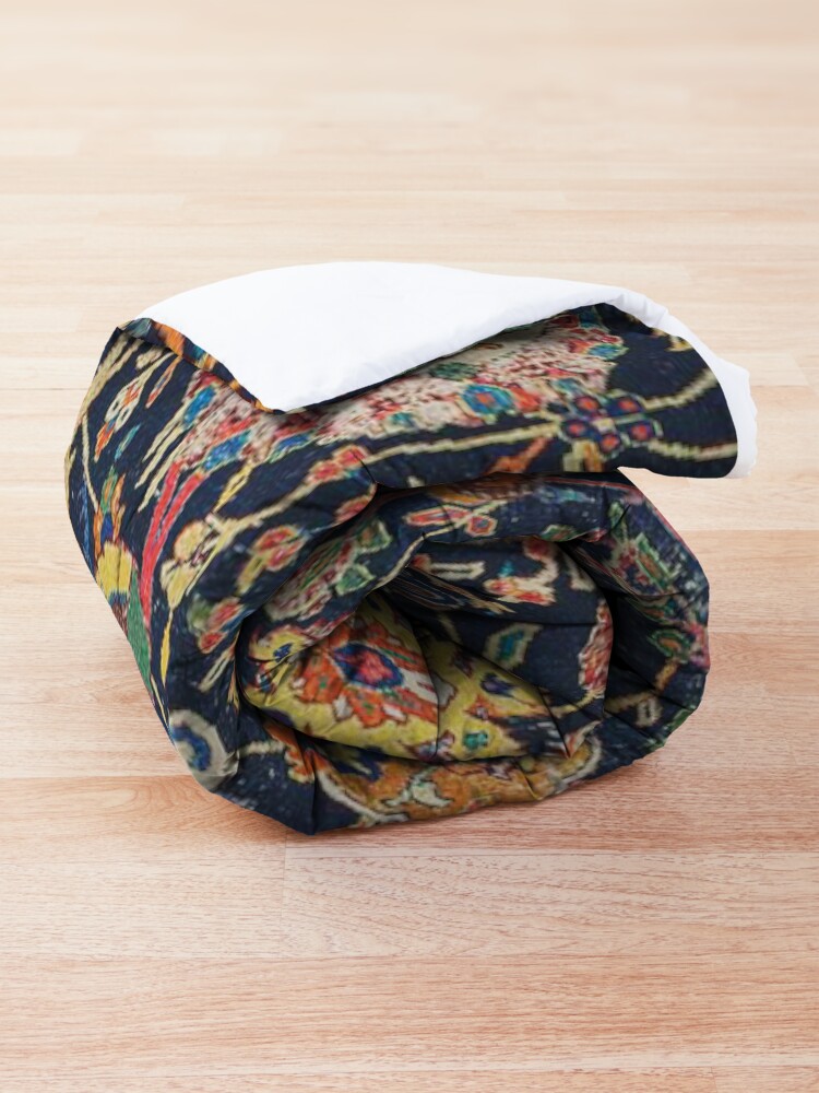 Alternate view of Kirman Vase Carpet Fragment Print Comforter