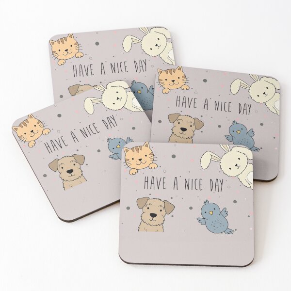 Item preview, Minimalist Kawaii Animal Squad Doodle designed and sold by Jbantan.