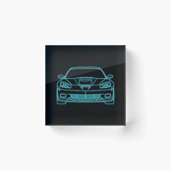 Item preview, American LS V8 Classic Plastic Sports Car Synthwave Art designed and sold by KeremYurtseven.