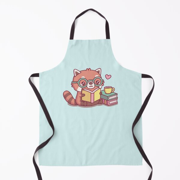 Item preview, Cute Red Panda With Glasses Reading A Book designed and sold by rustydoodle.