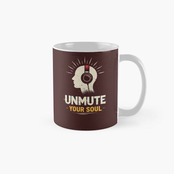 Item preview, Unmute Your Soul - Headphones Music Tee designed and sold by TrendzSlayer.