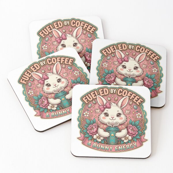 Item preview, Fueled by Coffee & Bunny Energy – Cute Easter Bunny Coffee Lover Retro Spring Bunny Shirt for Women designed and sold by Prime legend .