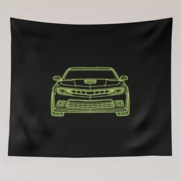 Item preview, Modern American Muscle Pony Car V8 Power Neon Cyberpunk Graphic designed and sold by KeremYurtseven.