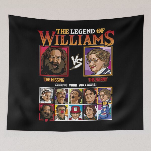 Item preview, The Legend of Williams - Robin Williams VS T-Shirt designed and sold by RebeccaOrn.