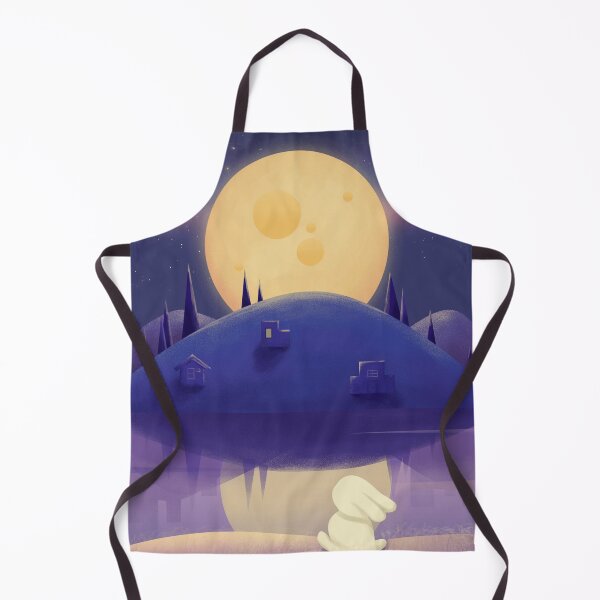 Item preview, Fantasy moon over hill Illustration designed and sold by Desikhanna123.