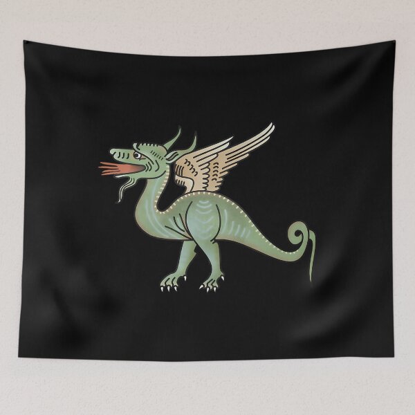 Item preview, Bizarre Medieval Marginalia Dragon Art designed and sold by vqlpzeutv73.