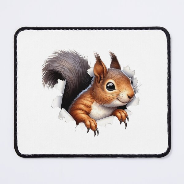 Item preview, Cute 3D Realistic Squirrel Paper Rip Graphic designed and sold by KrisGraphic45.