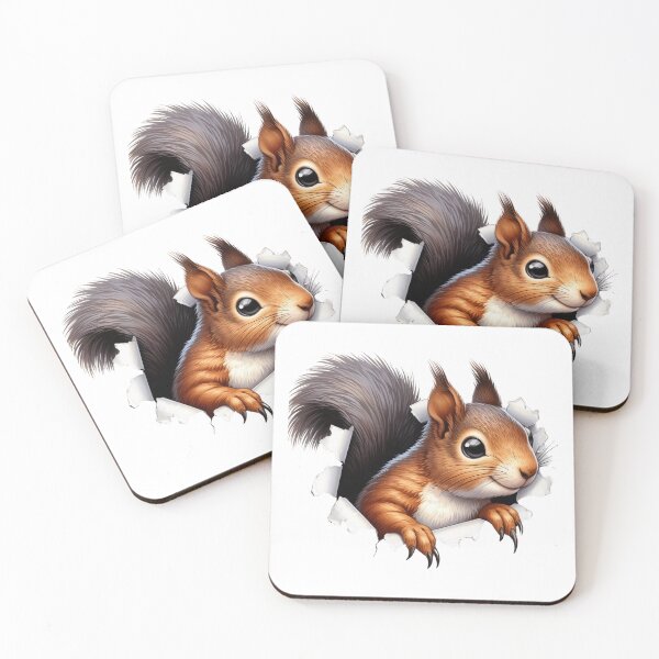 Item preview, Cute 3D Realistic Squirrel Paper Rip Graphic designed and sold by KrisGraphic45.