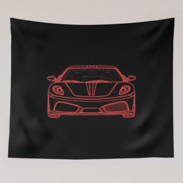 Item preview, Italian Mid-Engine V8 Track Special Exotic Neon Cyberpunk Poster designed and sold by KeremYurtseven.
