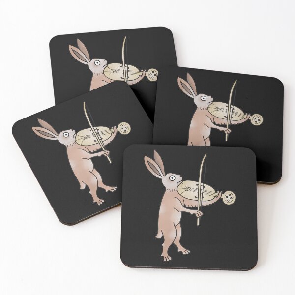 Item preview, Medieval Marginalia Rabbit Playing Fiddle designed and sold by vqlpzeutv73.