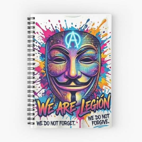 Item preview, We Are Legion (Neon Graffiti) | Anonymous Hacker Mask designed and sold by fraseslocas77.