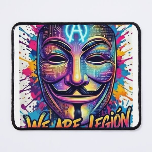 Item preview, We Are Legion (Neon Graffiti) | Anonymous Hacker Mask designed and sold by fraseslocas77.