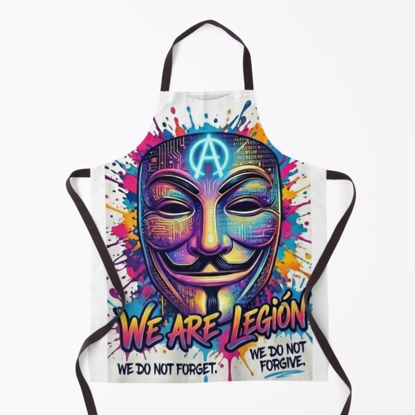 Item preview, We Are Legion (Neon Graffiti) | Anonymous Hacker Mask designed and sold by fraseslocas77.