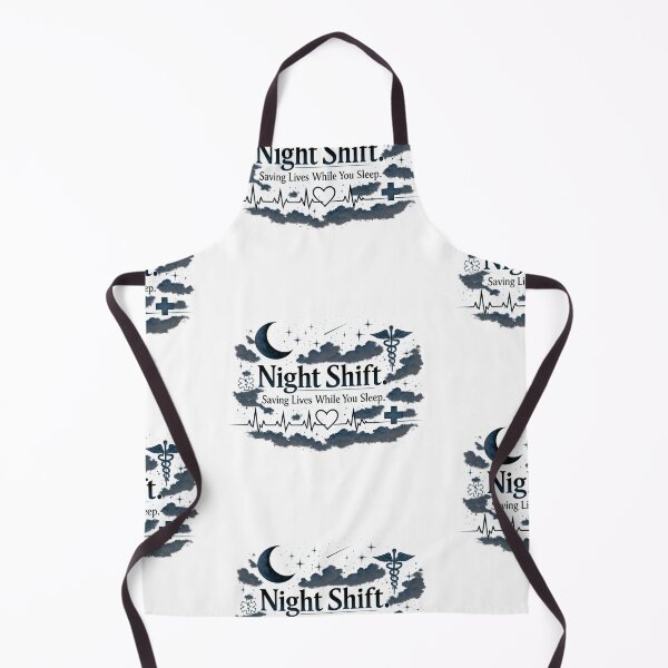Item preview, Night Shift – Saving Lives While You Sleep  Nurse Sticker designed and sold by mbmstores.