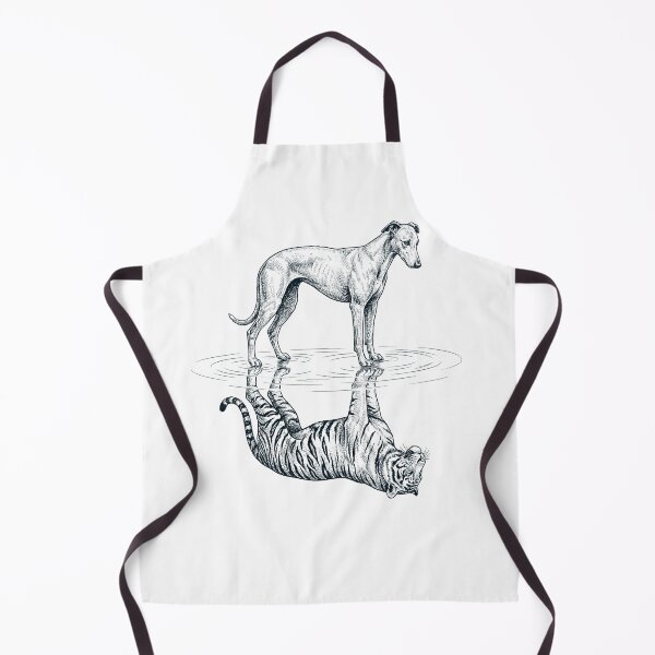 Item preview, Vintage Greyhound Reflection Tiger Dog Lover designed and sold by DoodleTortle.