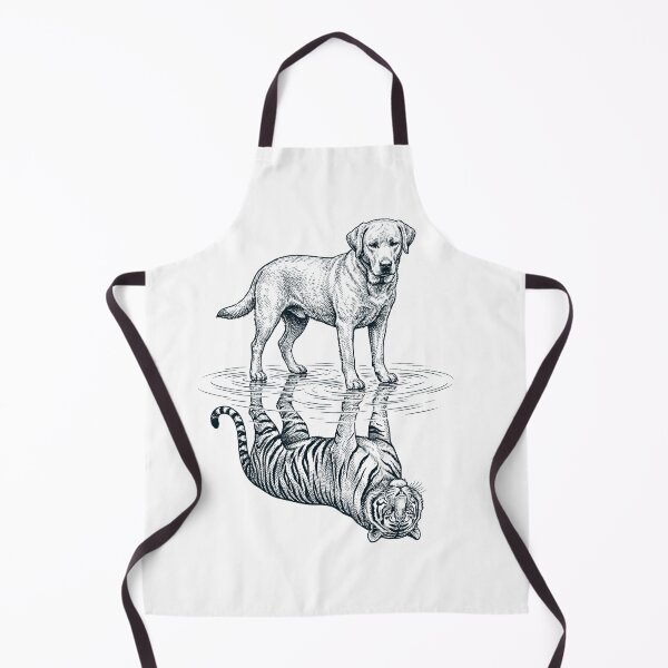 Item preview, Vintage Labrador Retriever Reflection Tiger Dog Lover designed and sold by DoodleTortle.