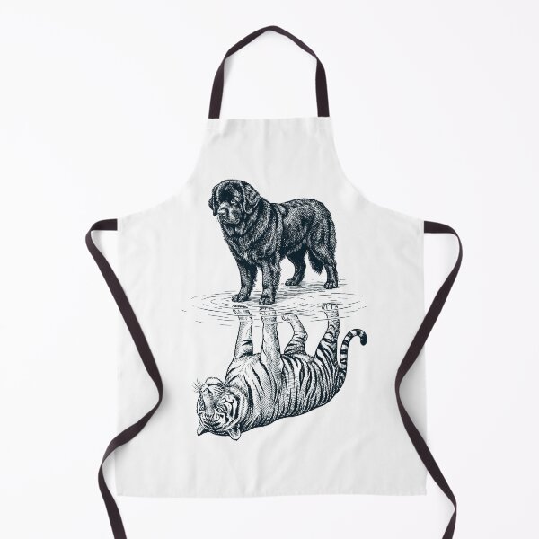 Item preview, Vintage Newfoundland Reflection Tiger Dog Lover designed and sold by DoodleTortle.