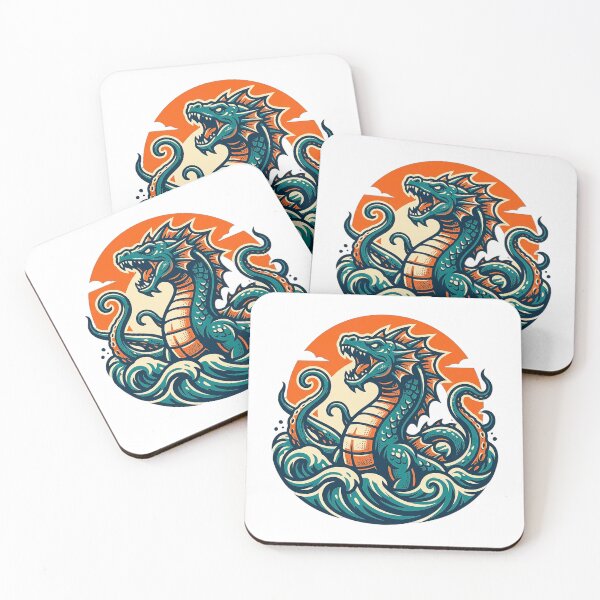 Item preview, FHD Retro Sea Beast Ocean Legend Art designed and sold by ABArtByAlexST.