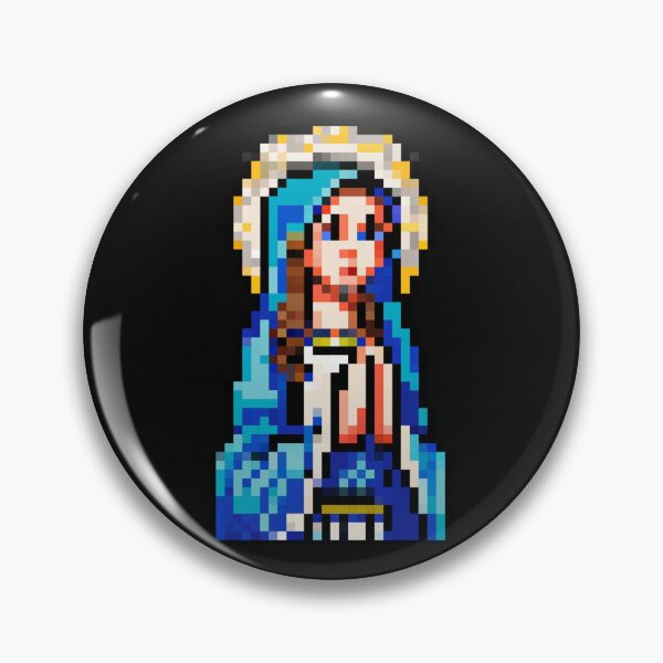 Item preview, Blessed Virgin Mary - Pixel Art Classic designed and sold by 1A42HBdesign.