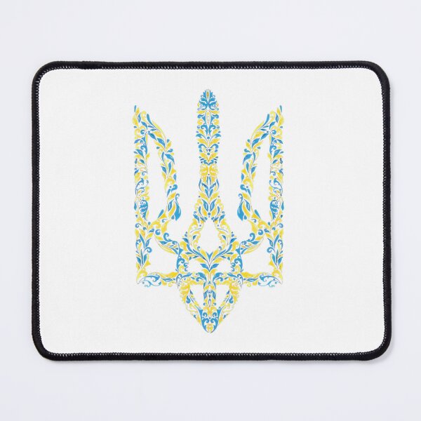 Item preview, Support Ukraine from Russia War Peace in Europe Against Russian Ukrainian Trident Tryzu( designed and sold by Space Ghettos.