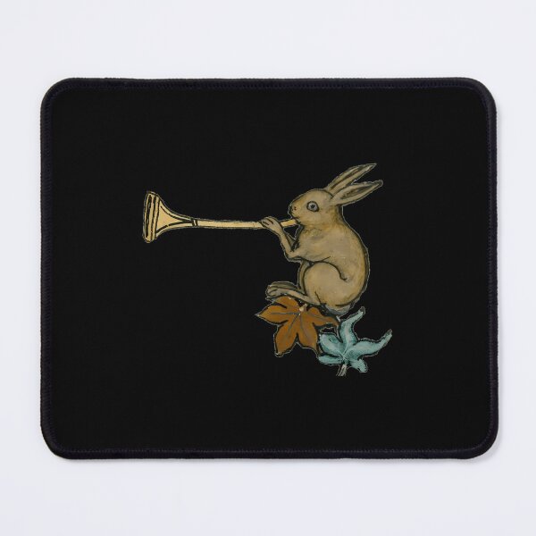 Item preview, Medieval Marginalia Rabbit Playing Trumpet designed and sold by vqlpzeutv73.