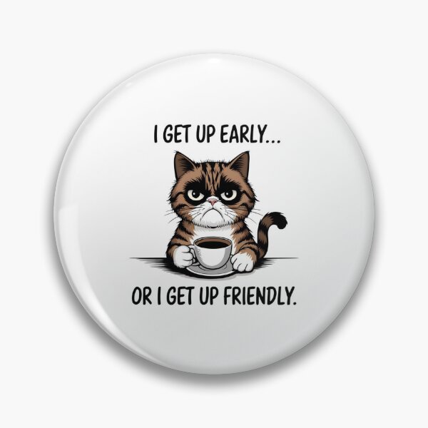Item preview, Grumpy Cat Morning Coffee Graphic designed and sold by KrisGraphic45.