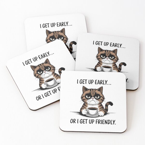 Item preview, Grumpy Cat Morning Coffee Graphic designed and sold by KrisGraphic45.