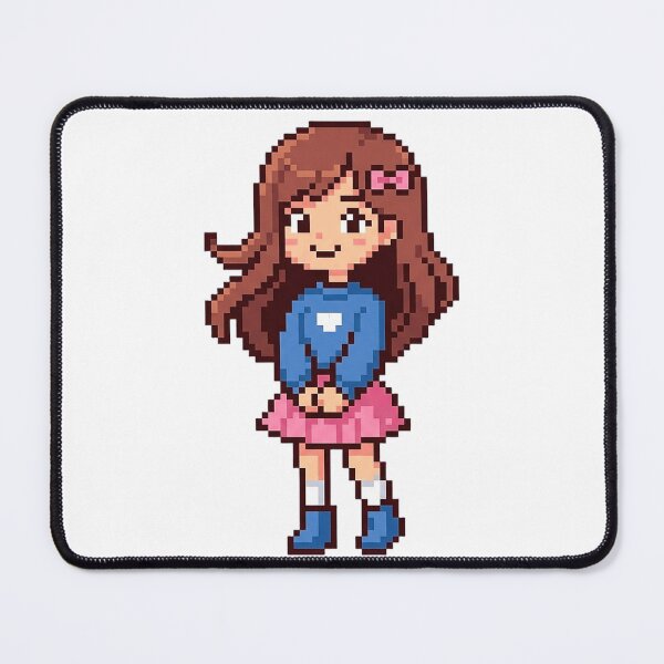 Item preview, UHD Pretty Pixel Girl Under Sunny Sky designed and sold by ABArtByAlexST.