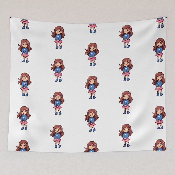 Item preview, UHD Pretty Pixel Girl Under Sunny Sky designed and sold by ABArtByAlexST.